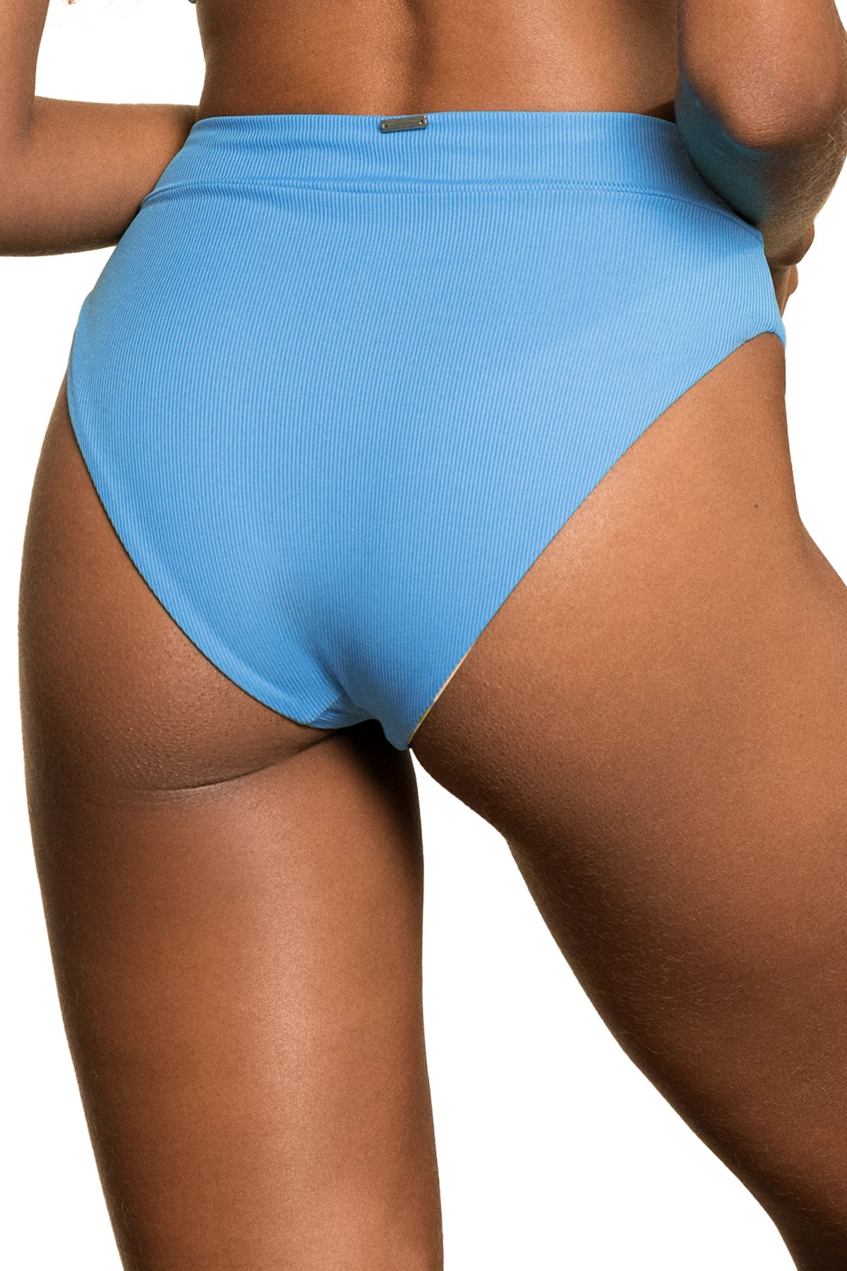 POOL BLUE Suzy Q Reversible High Waist Bikini Bottom image number 3