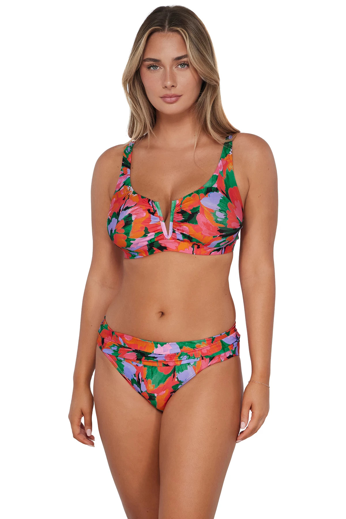 HUMMINGBIRD COVE Vienna V-Wire Bikini Top (E-H Cup) image number 1