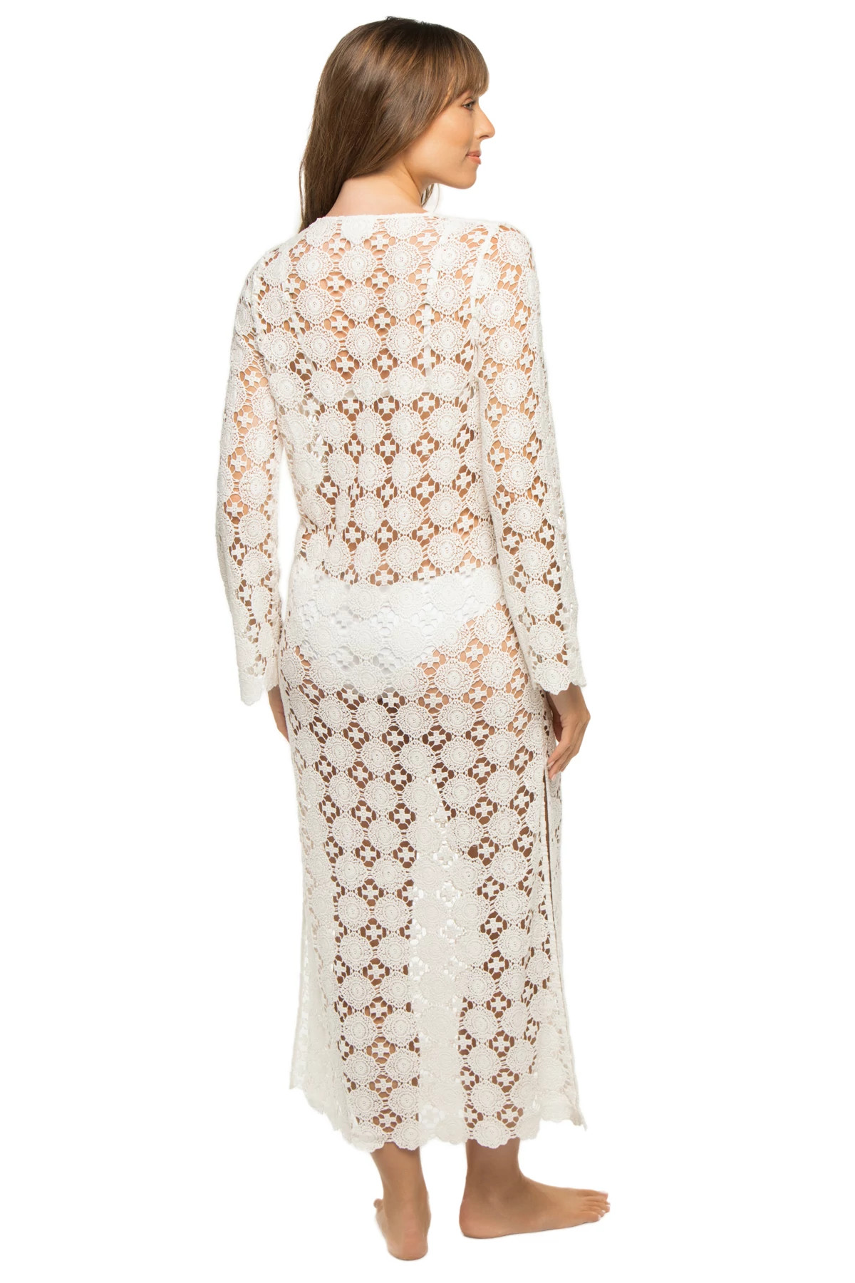 WHITE Josephine Maxi Cover Up image number 2