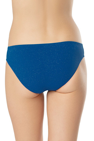 HAMPTONS BLUE Shimmer Hipster Bikini Bottom