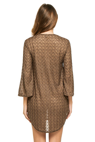BROWN Crochet Tunic