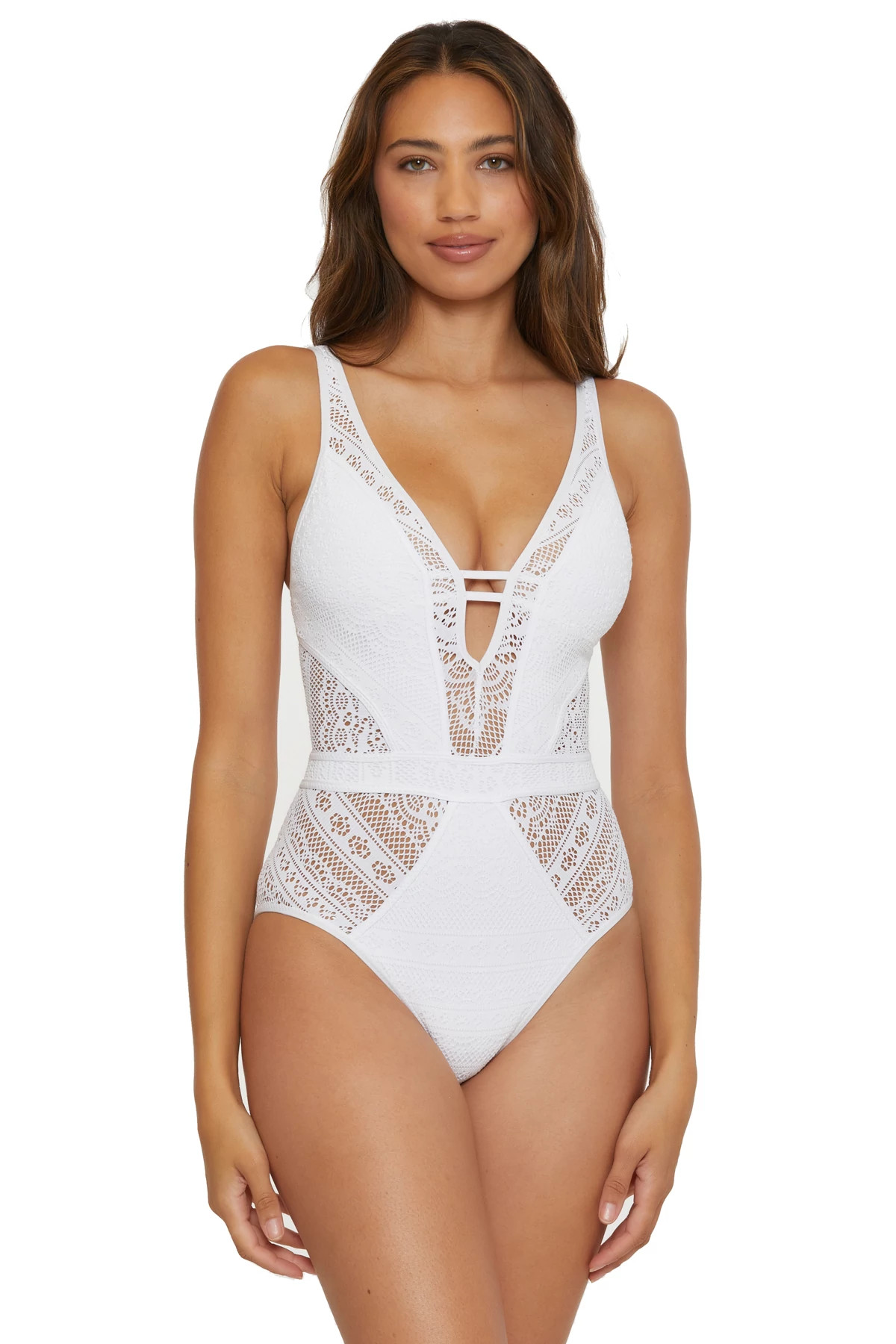 Show & Tell Plunge One Piece Swimsuit image number 1
