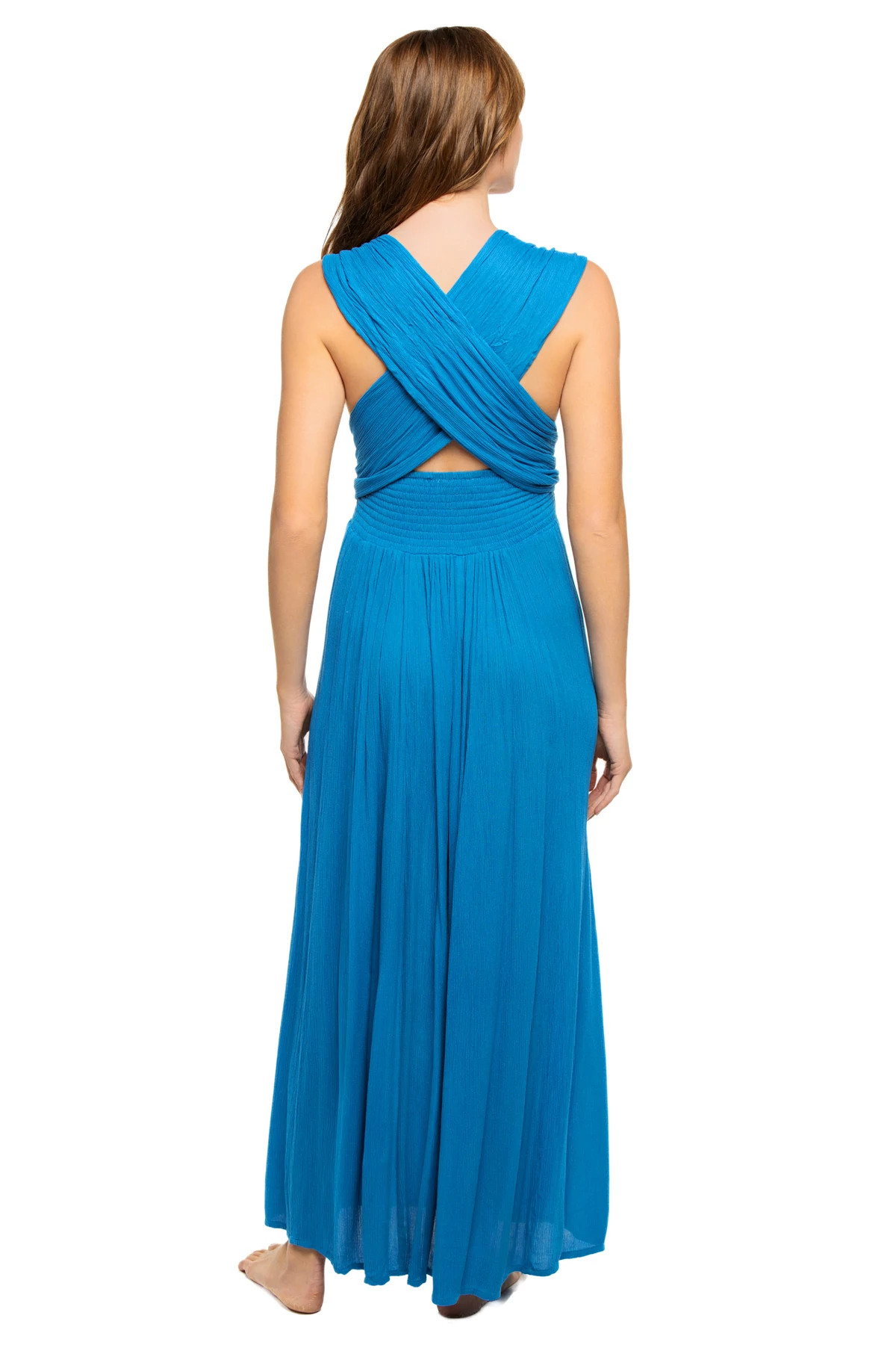 BRIGHT BLUE Multi-Way Maxi Dress image number 5