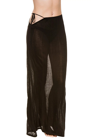 BLACK Viola Maxi Skirt