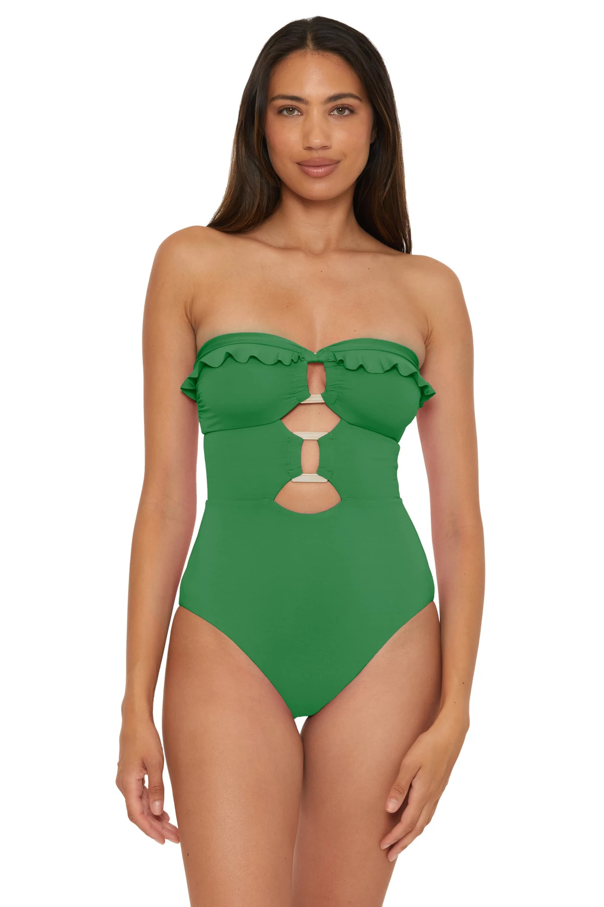 GRASS Buckle Up One Piece Swimsuit image number 2