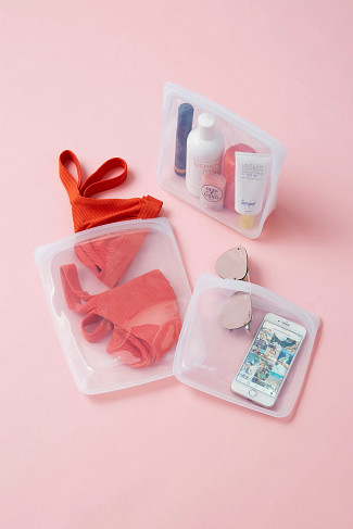 CLEAR Reusable Silicone Eco-Friendly Stand-Up Bag