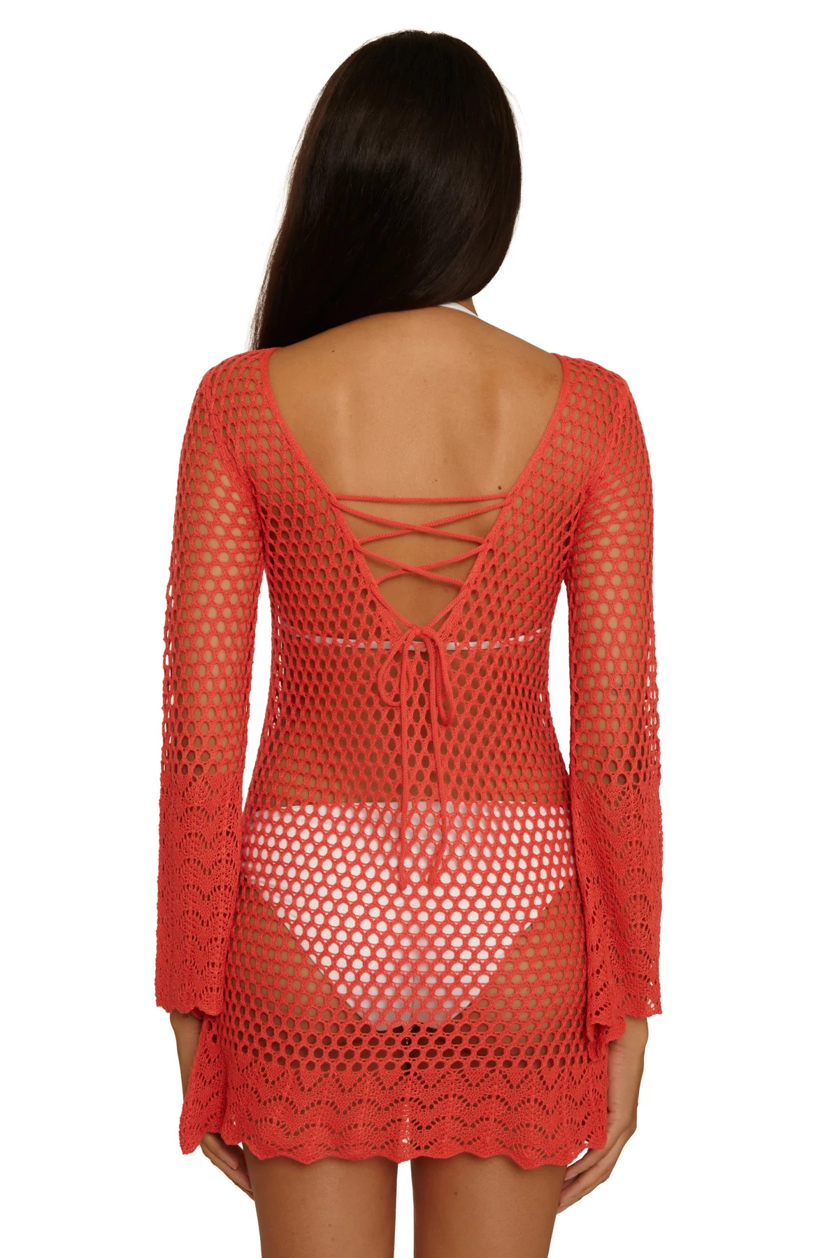 CALIENTE Crochet Long Sleeve Tunic image number 4