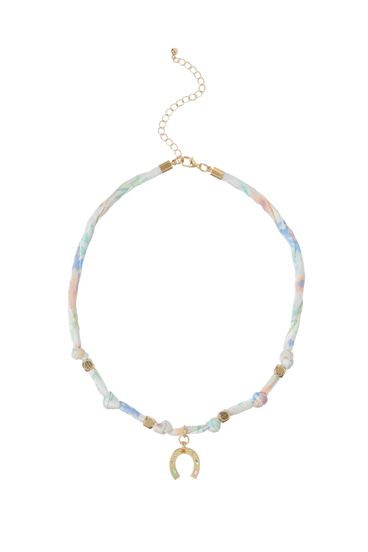 MULTI Horseshoe Charm Necklace image number 1