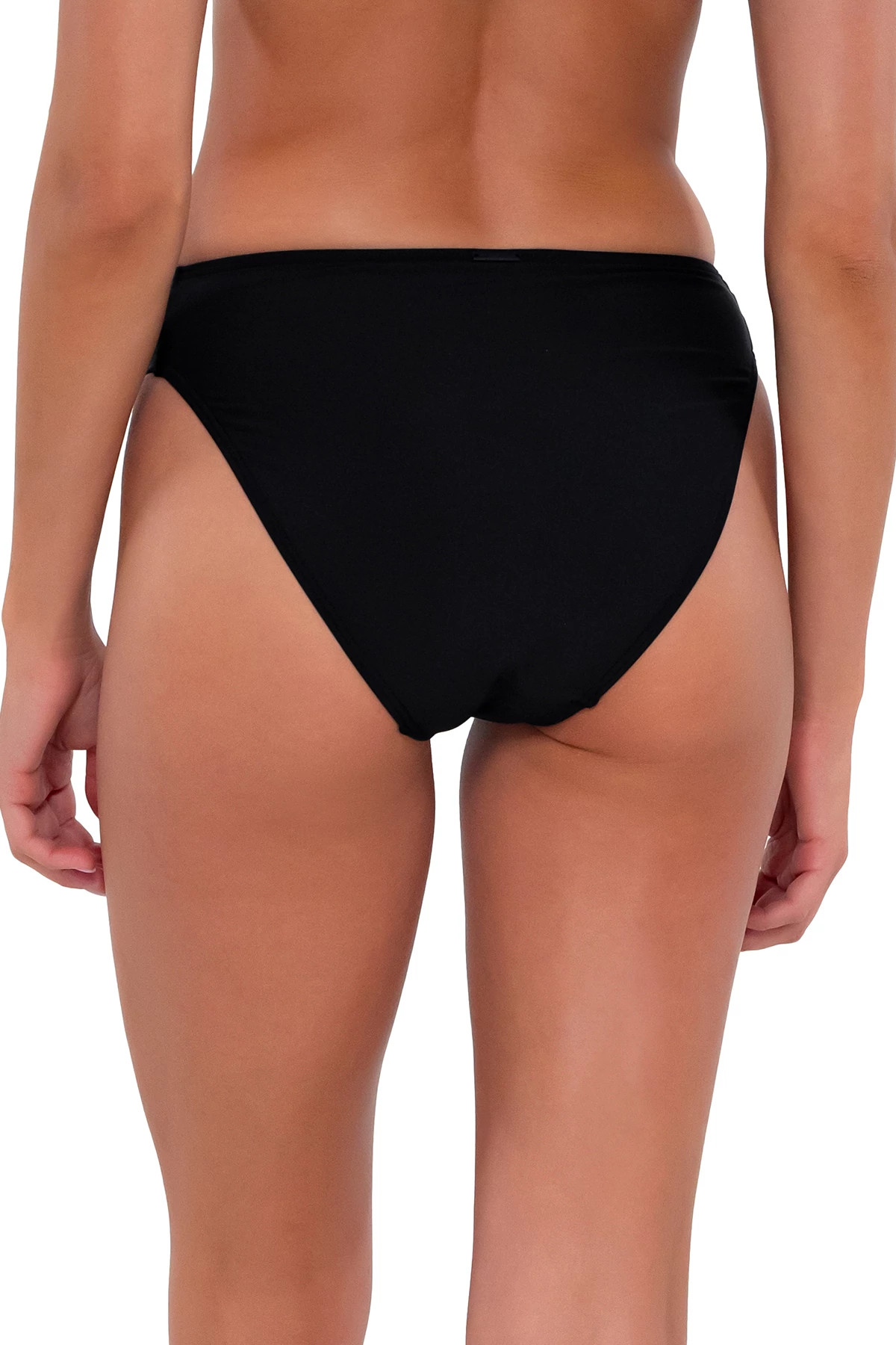 BLACK Kylie Tab Side Hipster Bikini Bottom image number 2