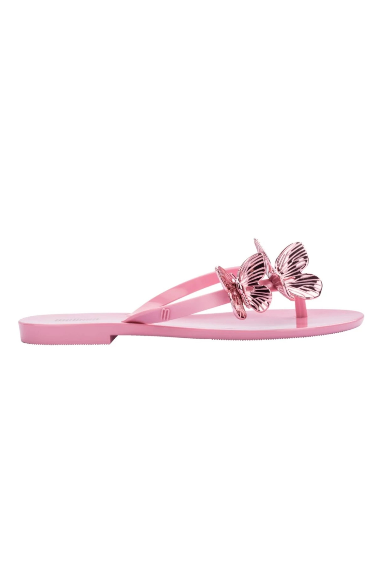 PINK Harmonic Butterfly Flip Flops image number 3