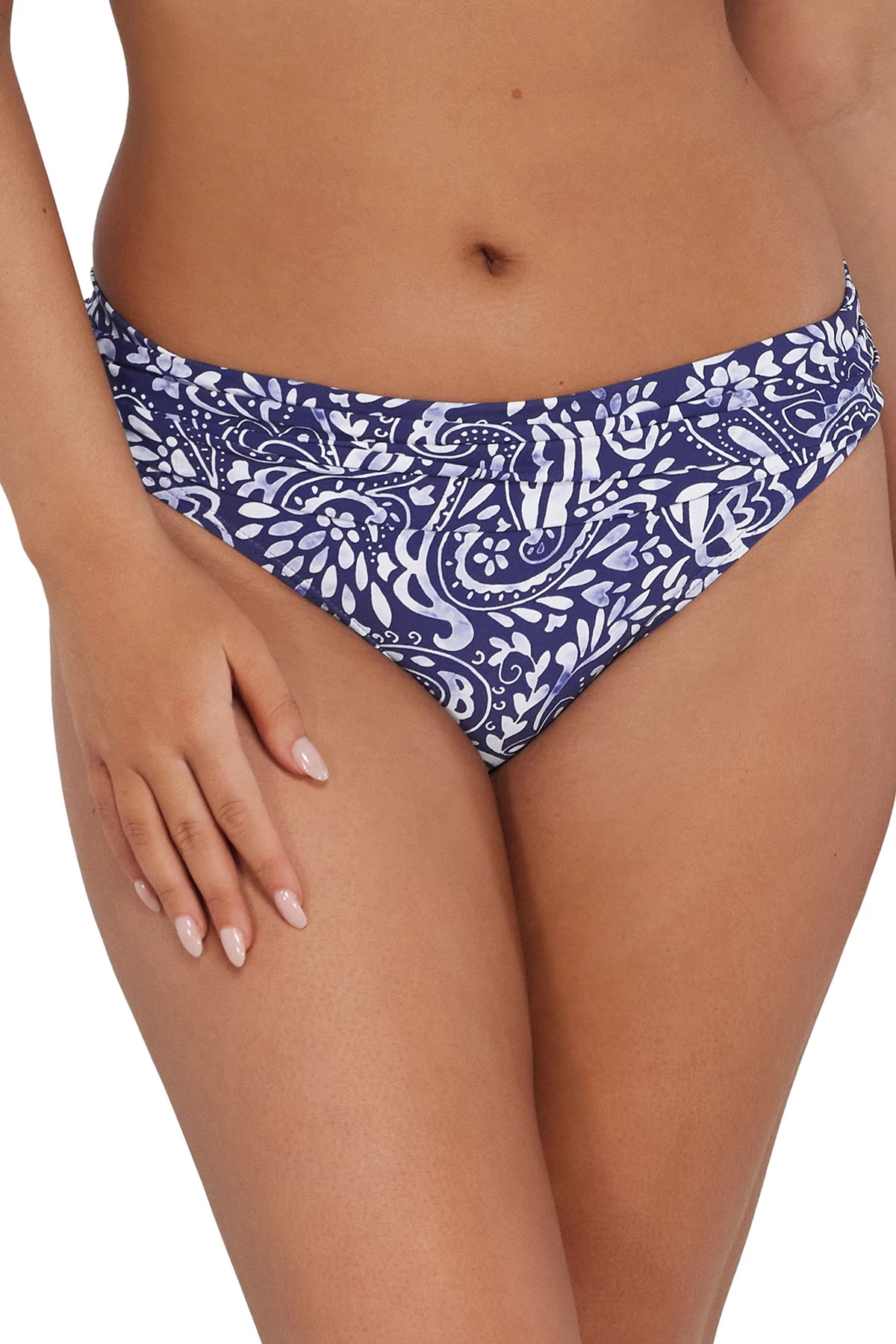 MARINA Unforgettable Banded Hipster Bikini Bottom image number 1