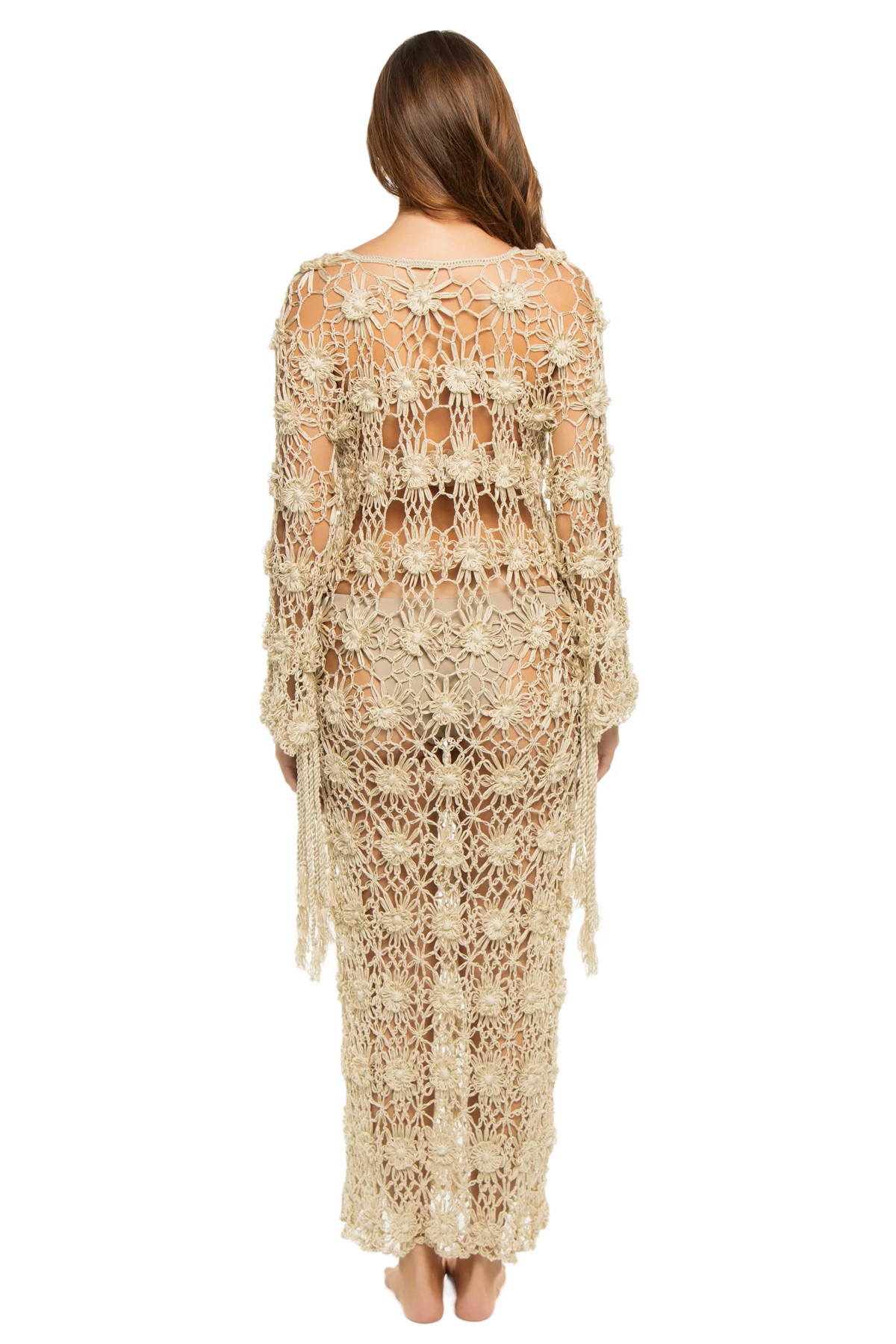 BRONZE Crochet Maxi Dress image number 2