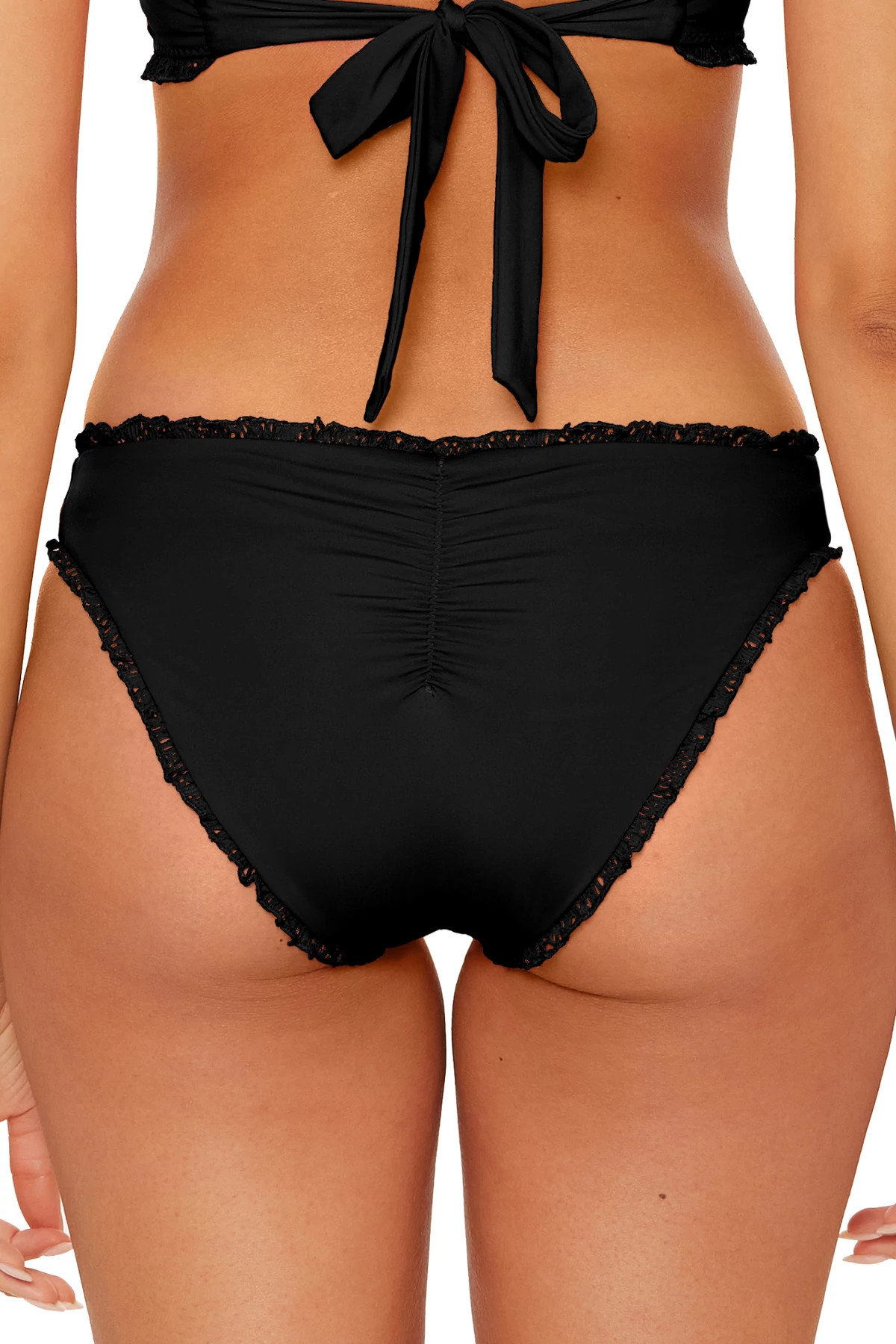 BLACK Adela Hipster Bikini Bottom image number 2
