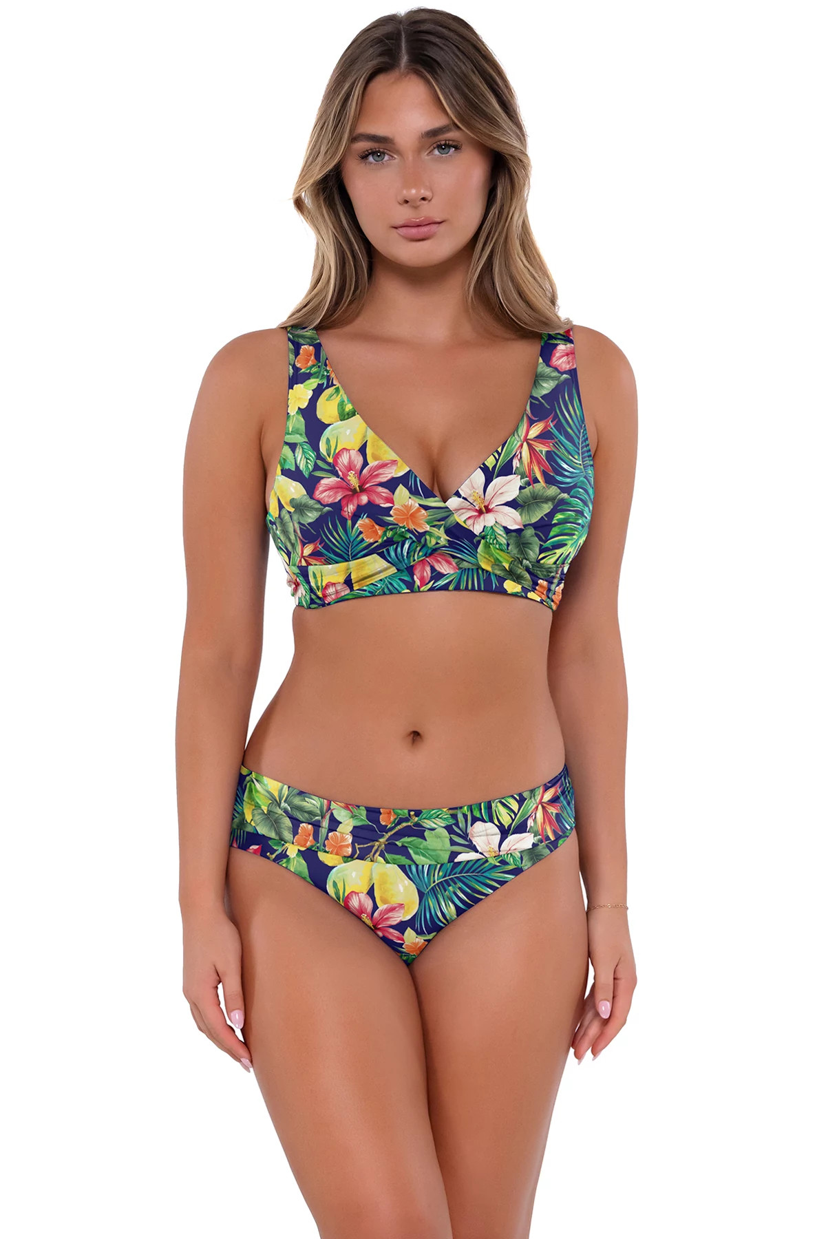 SEASIDE HARVEST Elsie Underwire Bralette Bikini Top (D+ Cup) image number 1