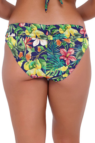 SEASIDE HARVEST Unforgettable Banded Hipster Bikini Bottom