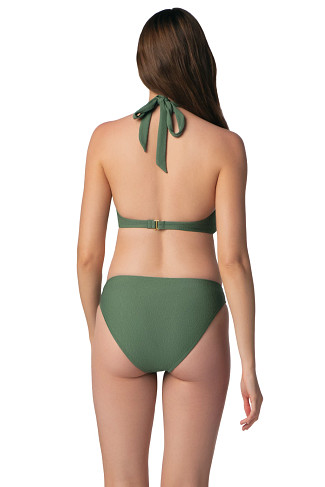 FATIGUE GREEN Tortoise Bandeau Bikini Top