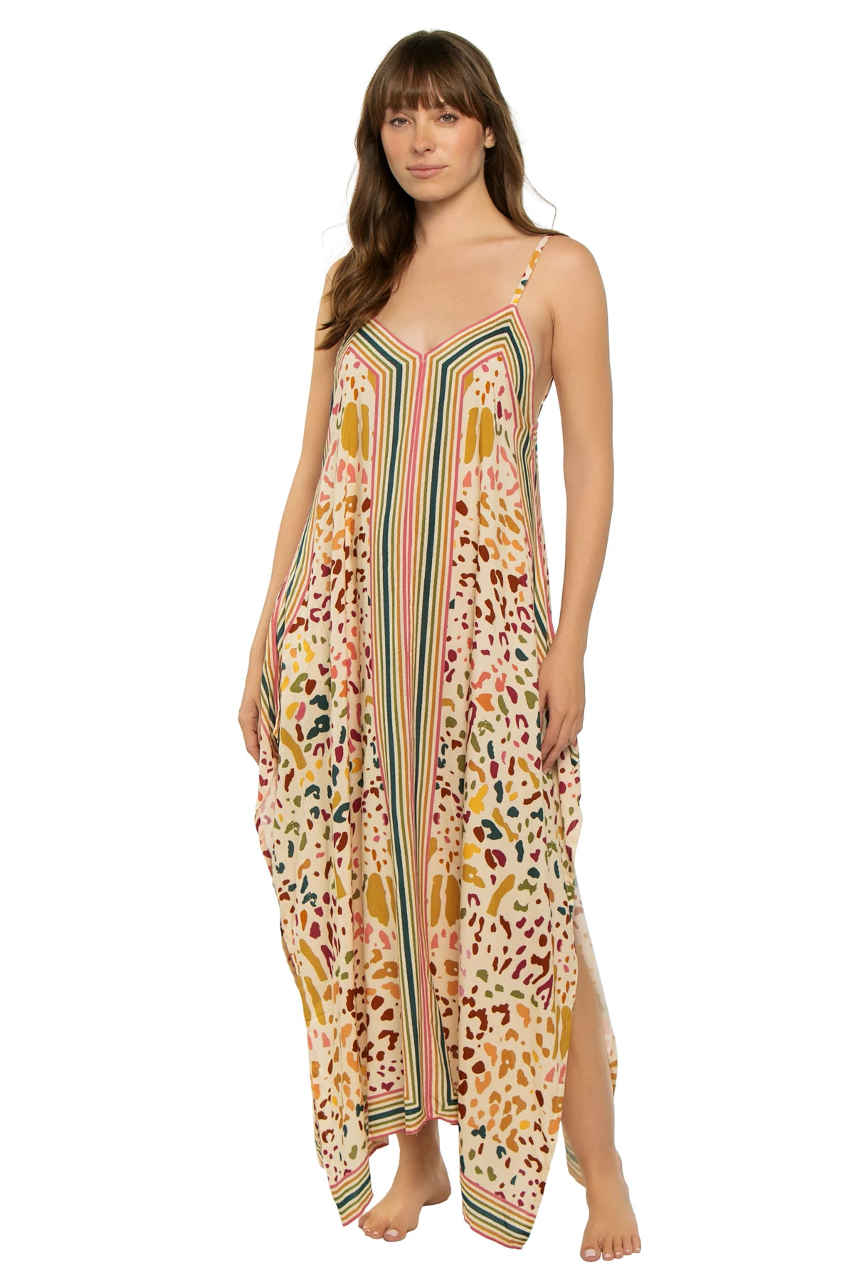 COLORIDO V-Neck Maxi Dress image number 1