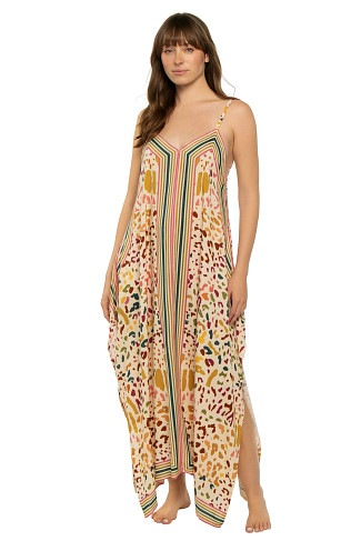 COLORIDO V-Neck Maxi Dress