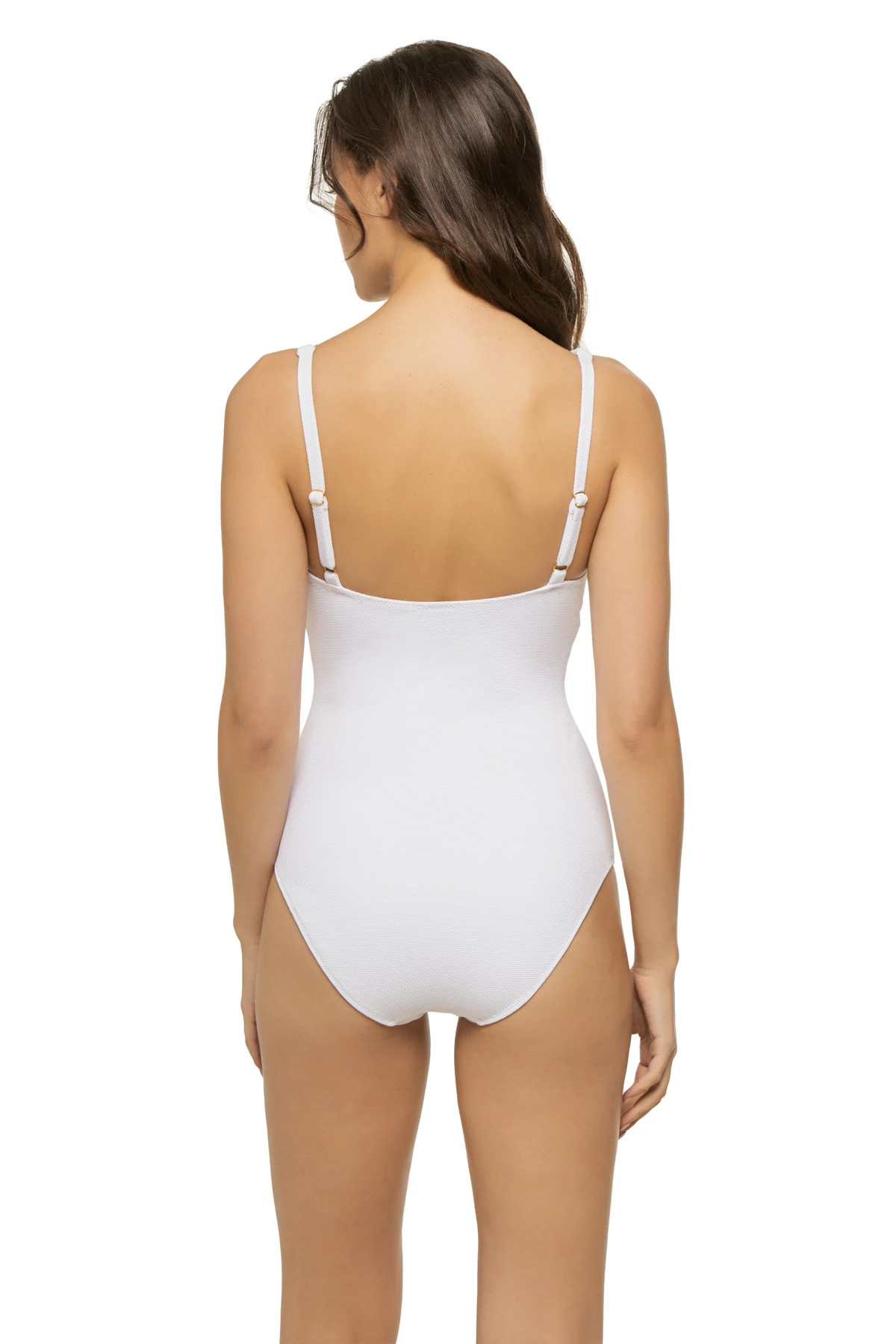 WHITE PIQUE Tuscany One Piece Swimsuit image number 2