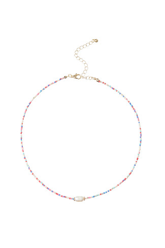 MULTI Beaded Pearl Necklace
