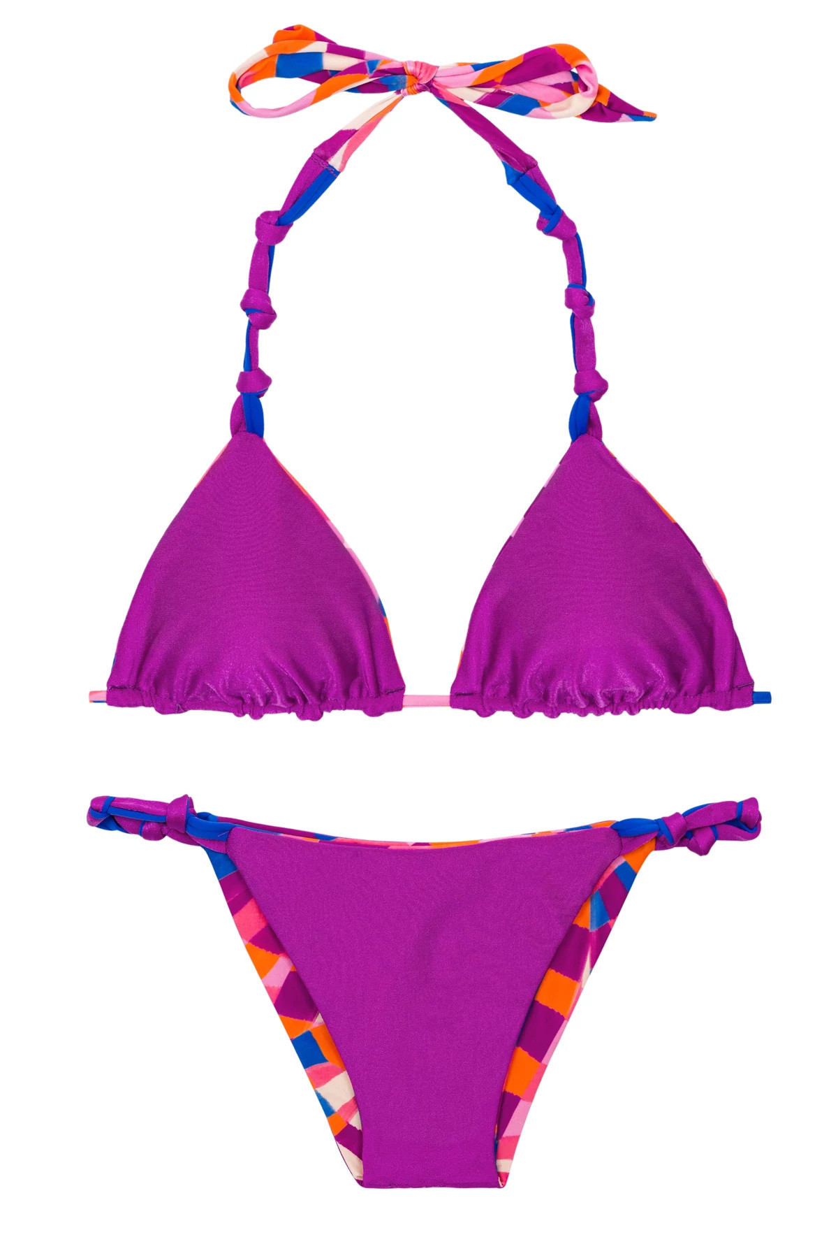 Funny Sliding Triangle Bikini Top