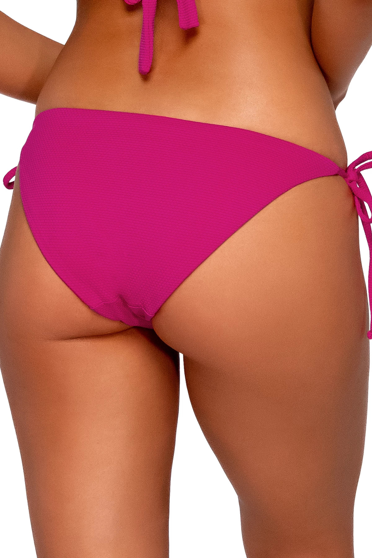 MAGENTA McKenna Tie Side Hipster Bikini Bottom image number 2