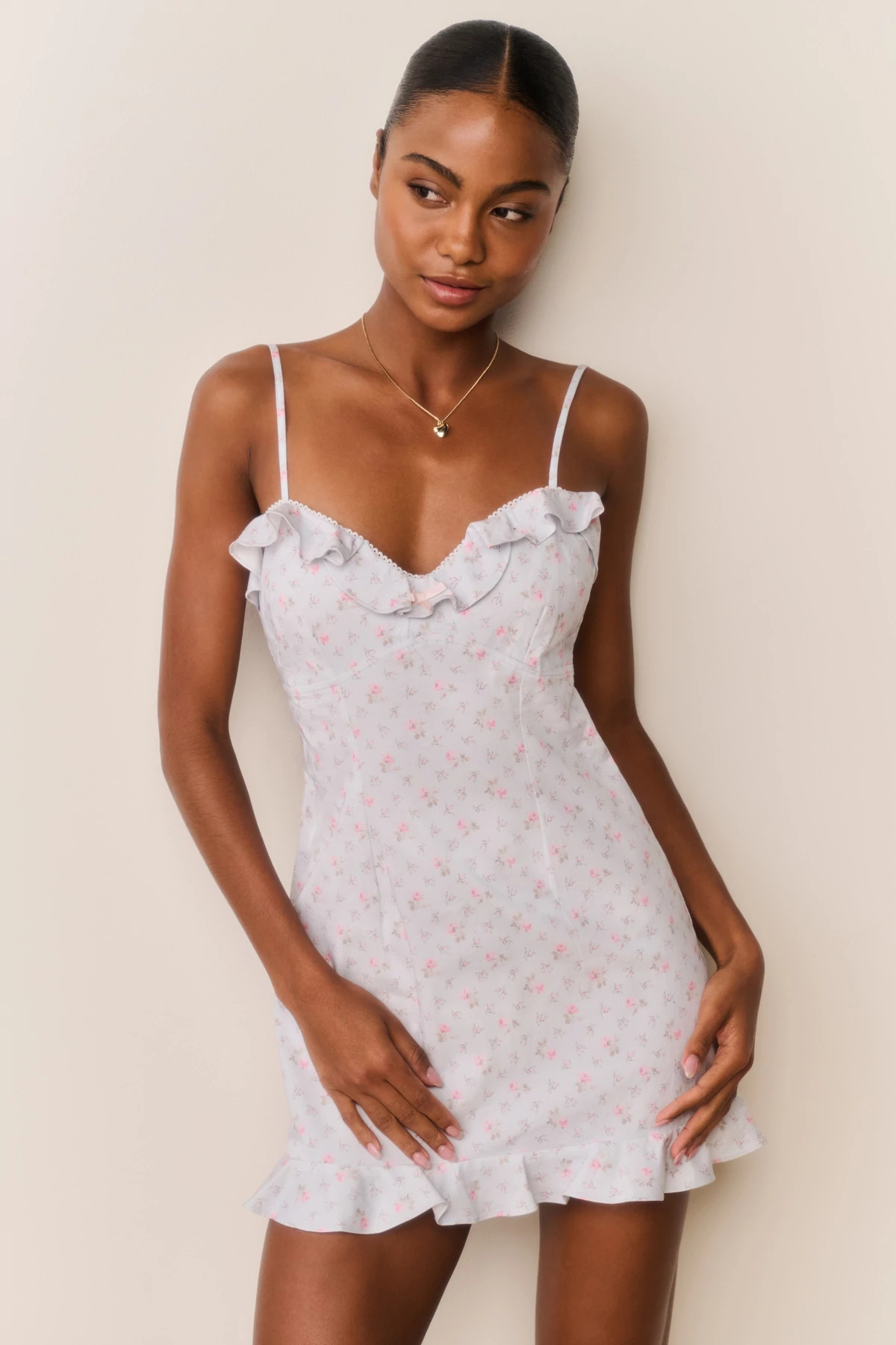 CHAPPARAL BLUE Stephania Mini Dress image number 3