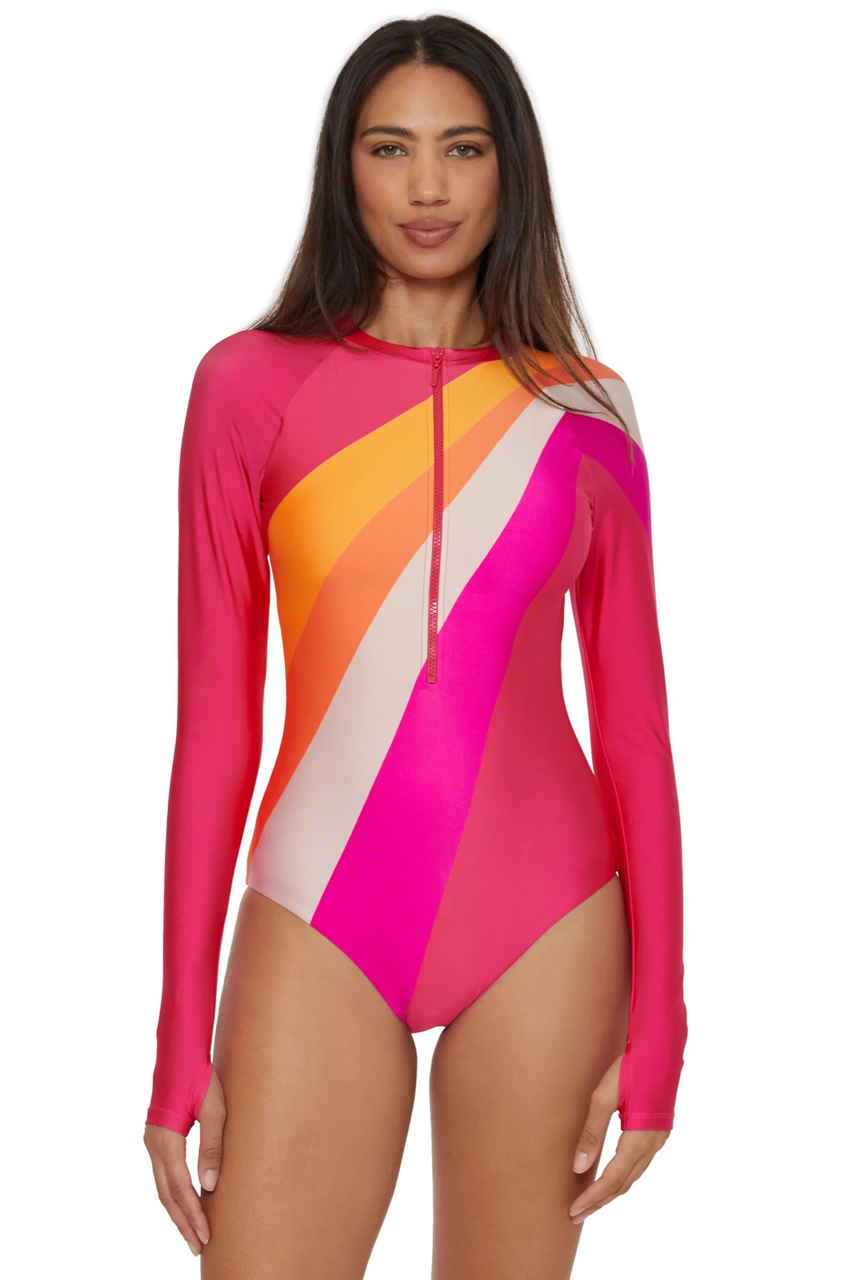 MULTI Sunburst Long Sleeve Paddlesuit image number 3