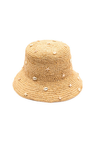NATURAL Shelly Bucket Hat