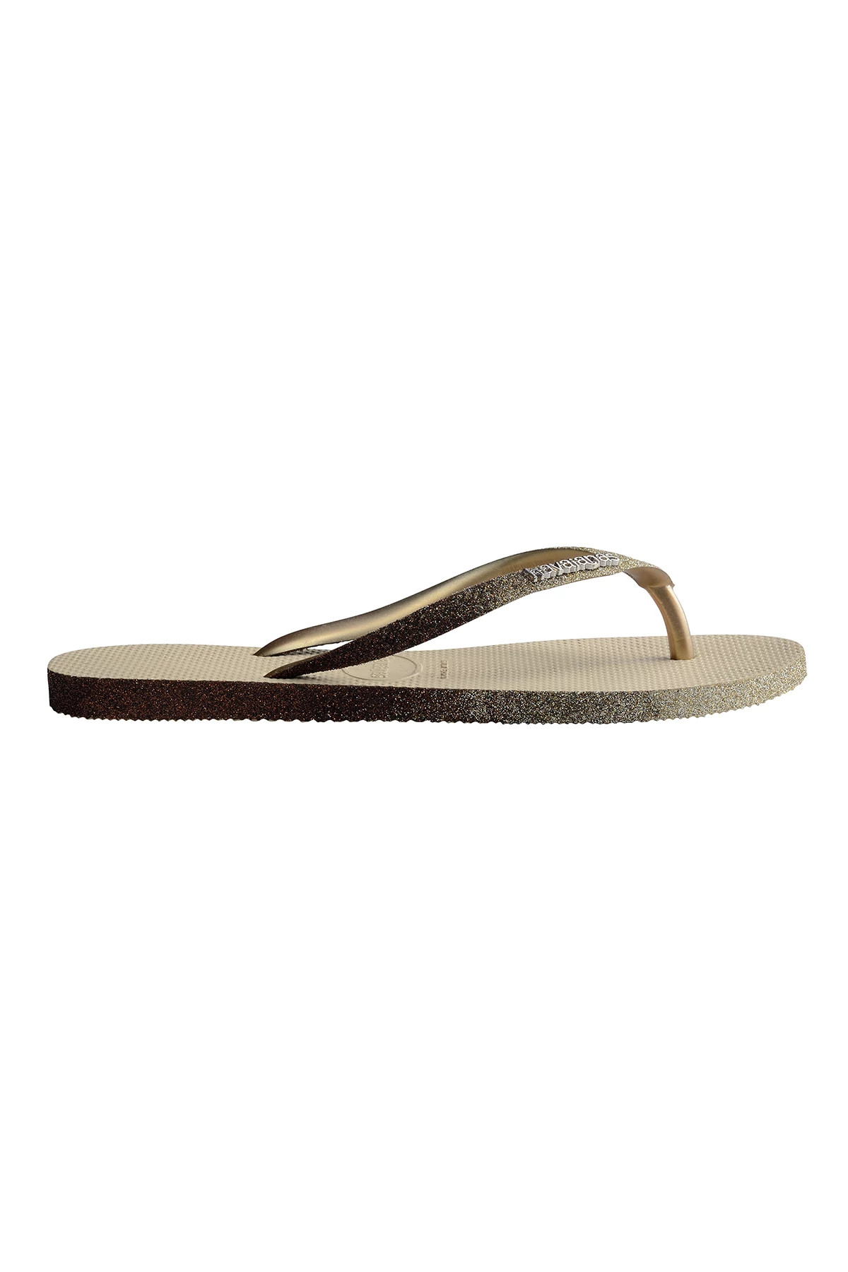 SAND GREY Slim Sparkle Flip Flops image number 3