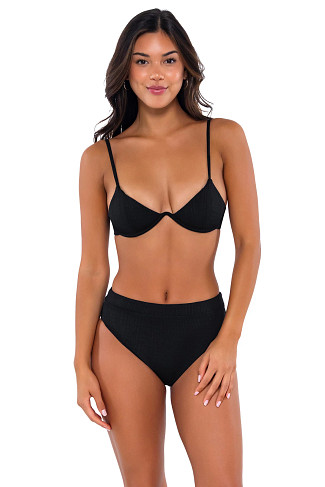 BLACK Macie Underwire Bikini Top