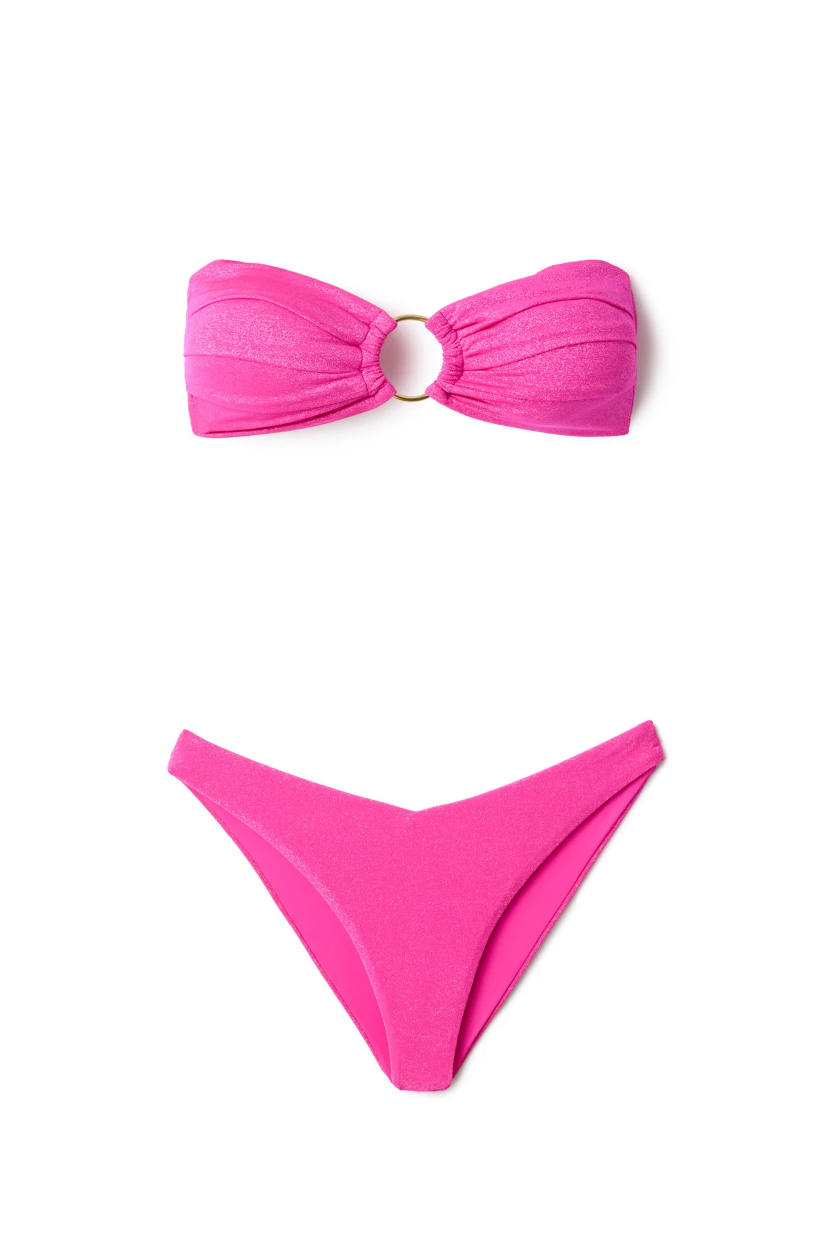 FUCHSIA Malibu Brazilian Bikini Bottom image number 3
