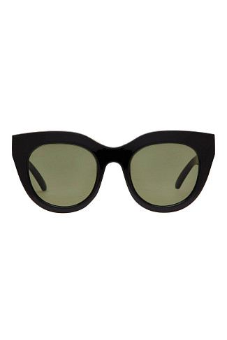 BLACK/GOLD Air Heart Cat-Eye Sunglasses