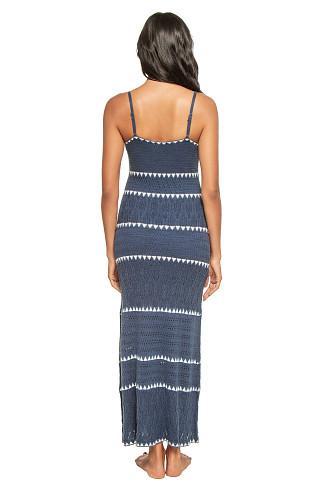 TWILIGHT BLUE Catamaran Crochet Knit Maxi Dress