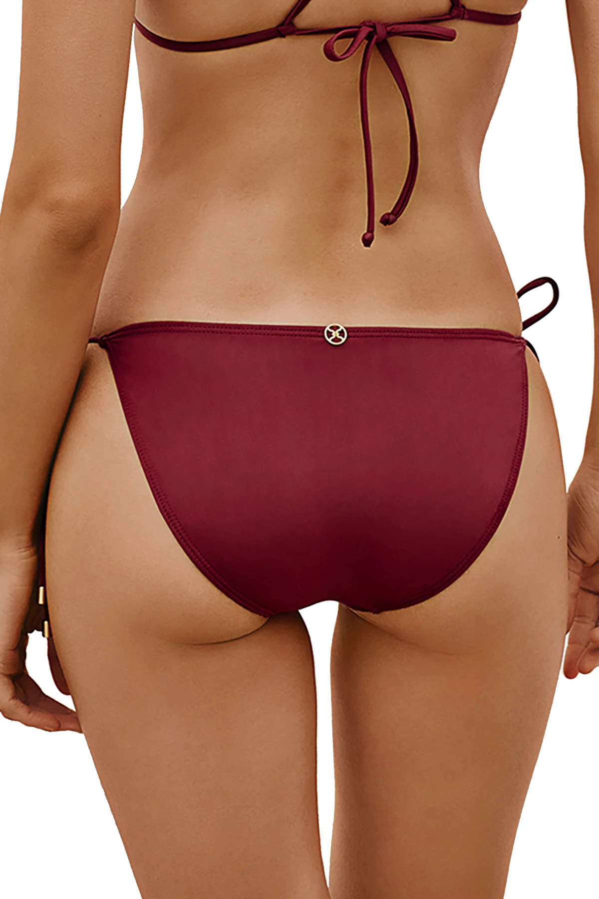 CRANBERRY Martha Tie Side Hipster Bikini Bottom image number 3