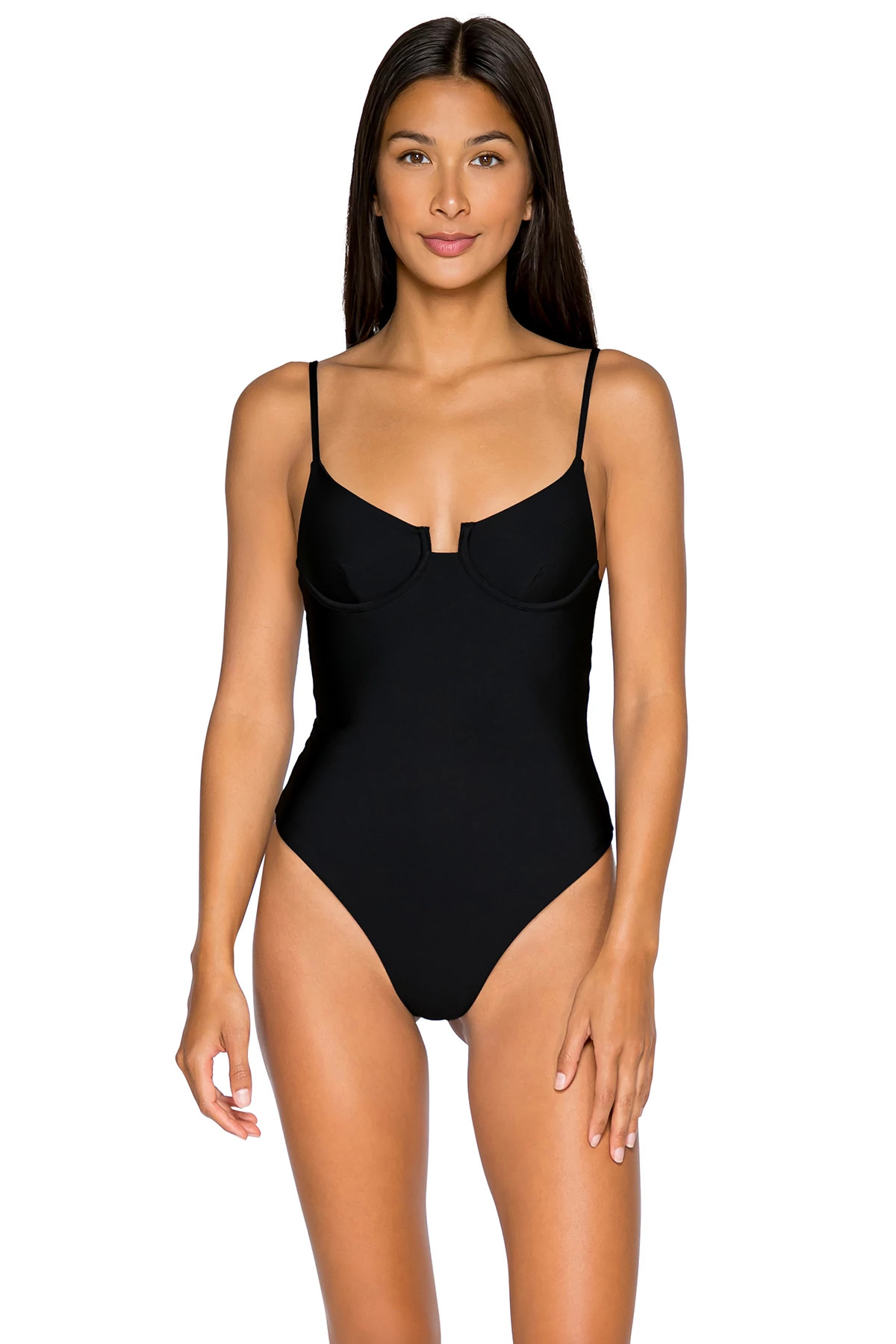 BLACK OUT Jetty One Piece Swimsuit image number 1