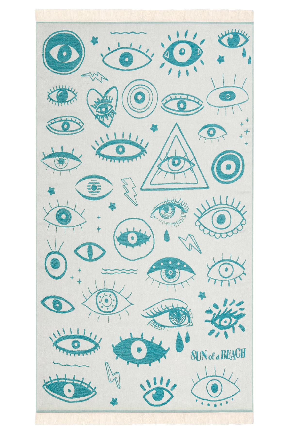 PETROL Electric Eyes Feather Towel image number 3