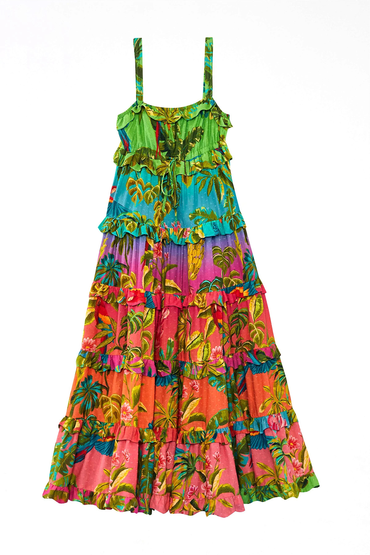 MULTI Ombre Forest Maxi Dress image number 4