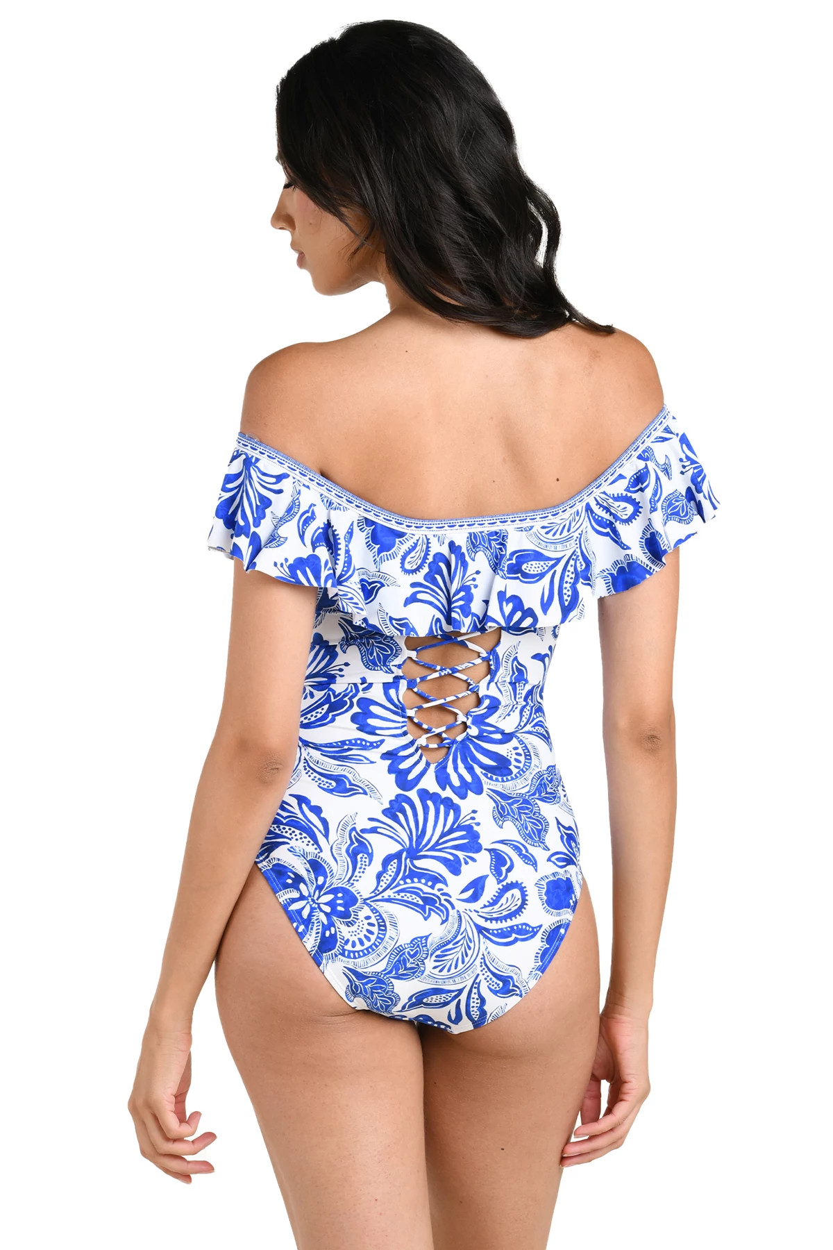 LAPIS Ruffle One Piece Swimsuit image number 2