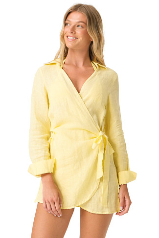 BUTTERCUP Lily Linen Mini Cover Dress