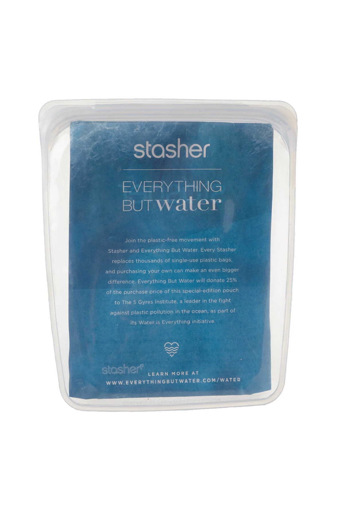 CLEAR Reusable Silicone Eco-Friendly Pouch image number 2
