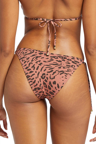 TERRA LEOPARD Elle Leopard Tie Side Brazilian Bikini Bottom