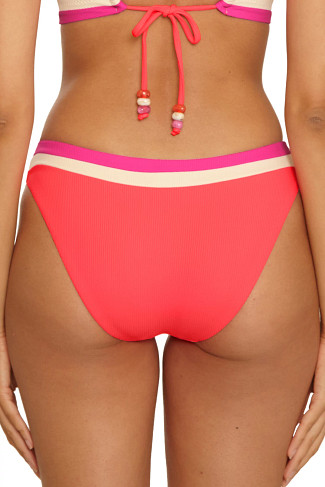 CALIENTE Adela Ribbed Hipster Bikini Bottom 