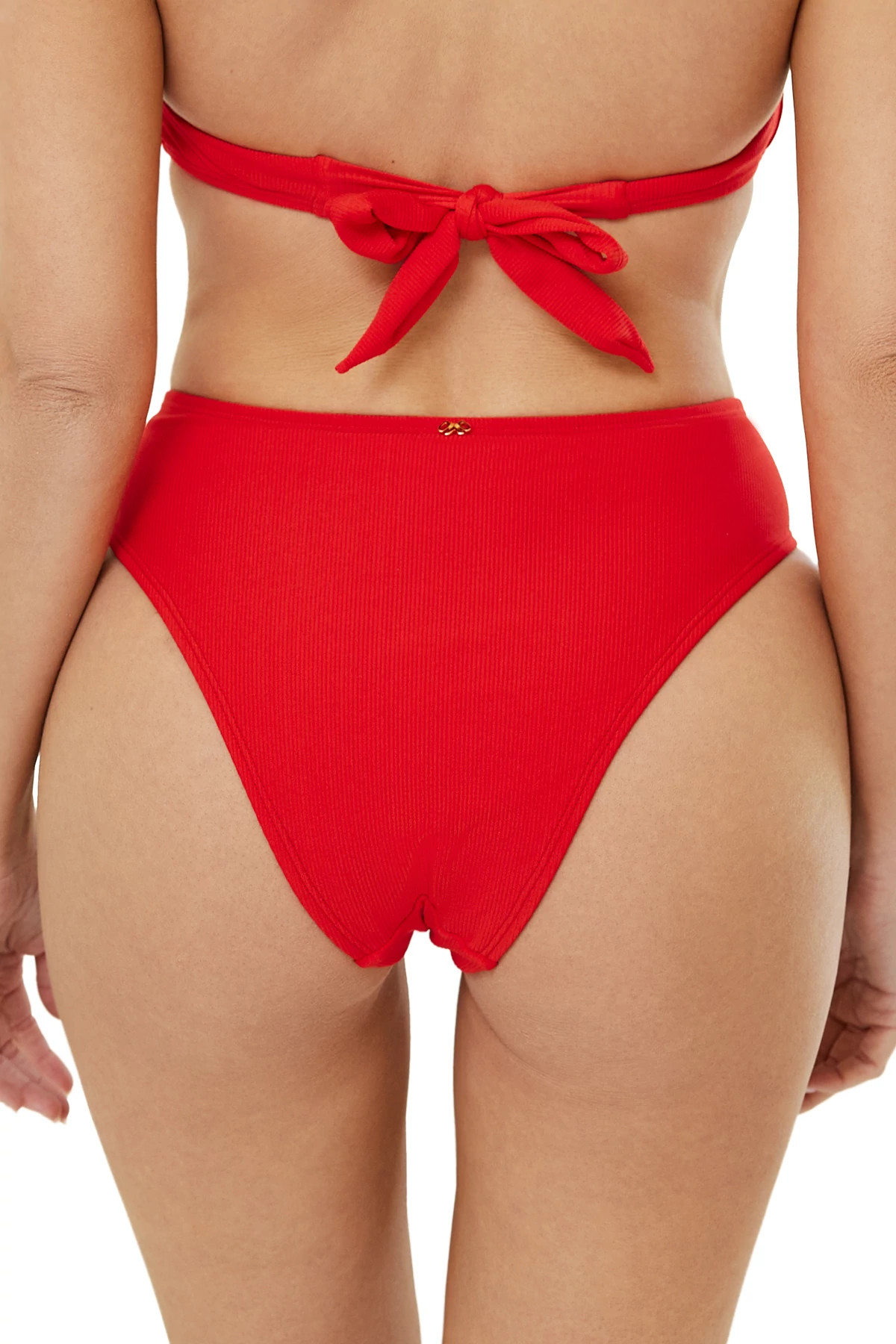 RUBY High Waist Fanned Bikini Bottom image number 2