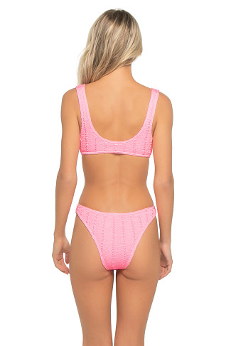 STRIPES STRAWBERRY PINK Barcelona Bralette Bikini Top