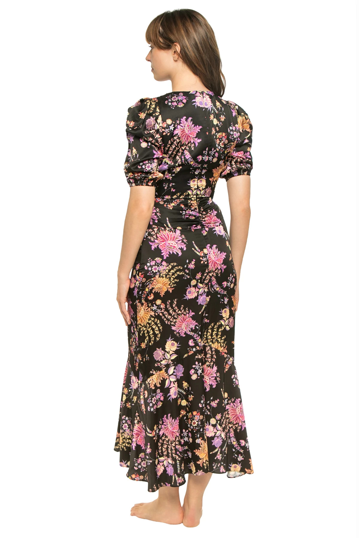 DUSTED CLUSTER Rosalie Floral Midi Dress image number 2