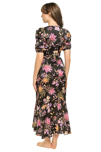 DUSTED CLUSTER Rosalie Floral Midi Dress