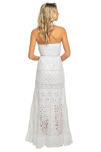 WHITE/WHITE Tahina Maxi Dress