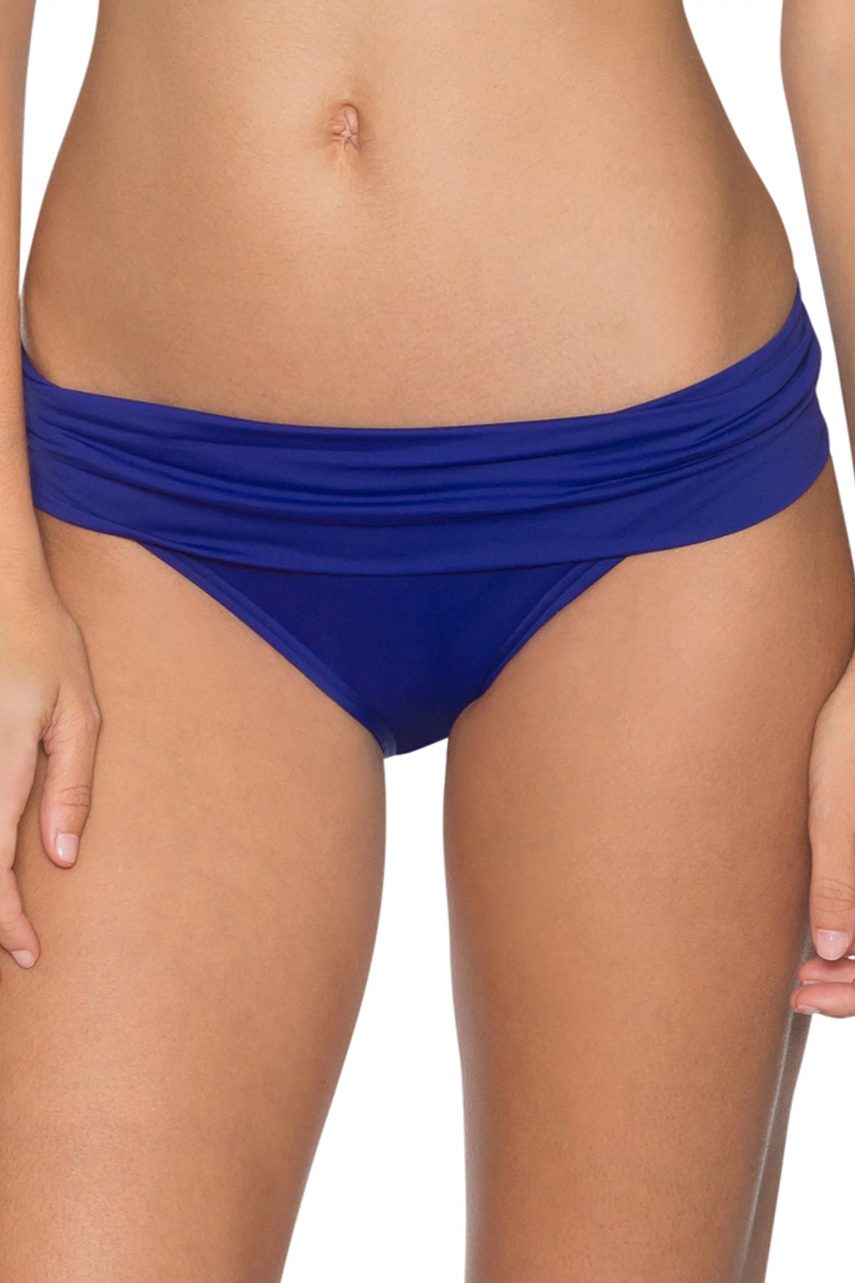 SAPPHIRE Shirred Banded Bikini Bottom image number 2