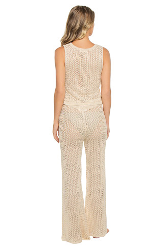 OFF WHITE Crochet Cover Crop Top